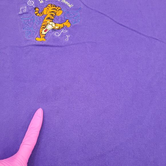 Vintage 90s Tigger Shirt Women L 23x28 Winnie-The-Pooh Baggy - Picture 6 of 15